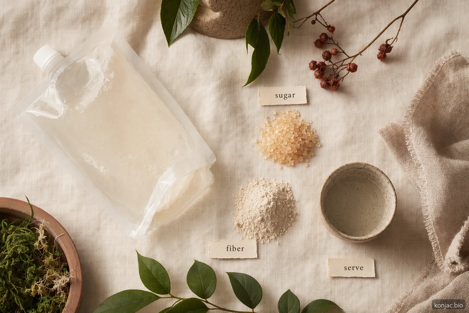 everydaze konjac jelly label checks compare sugar, fiber, and serving size as the key buying facts