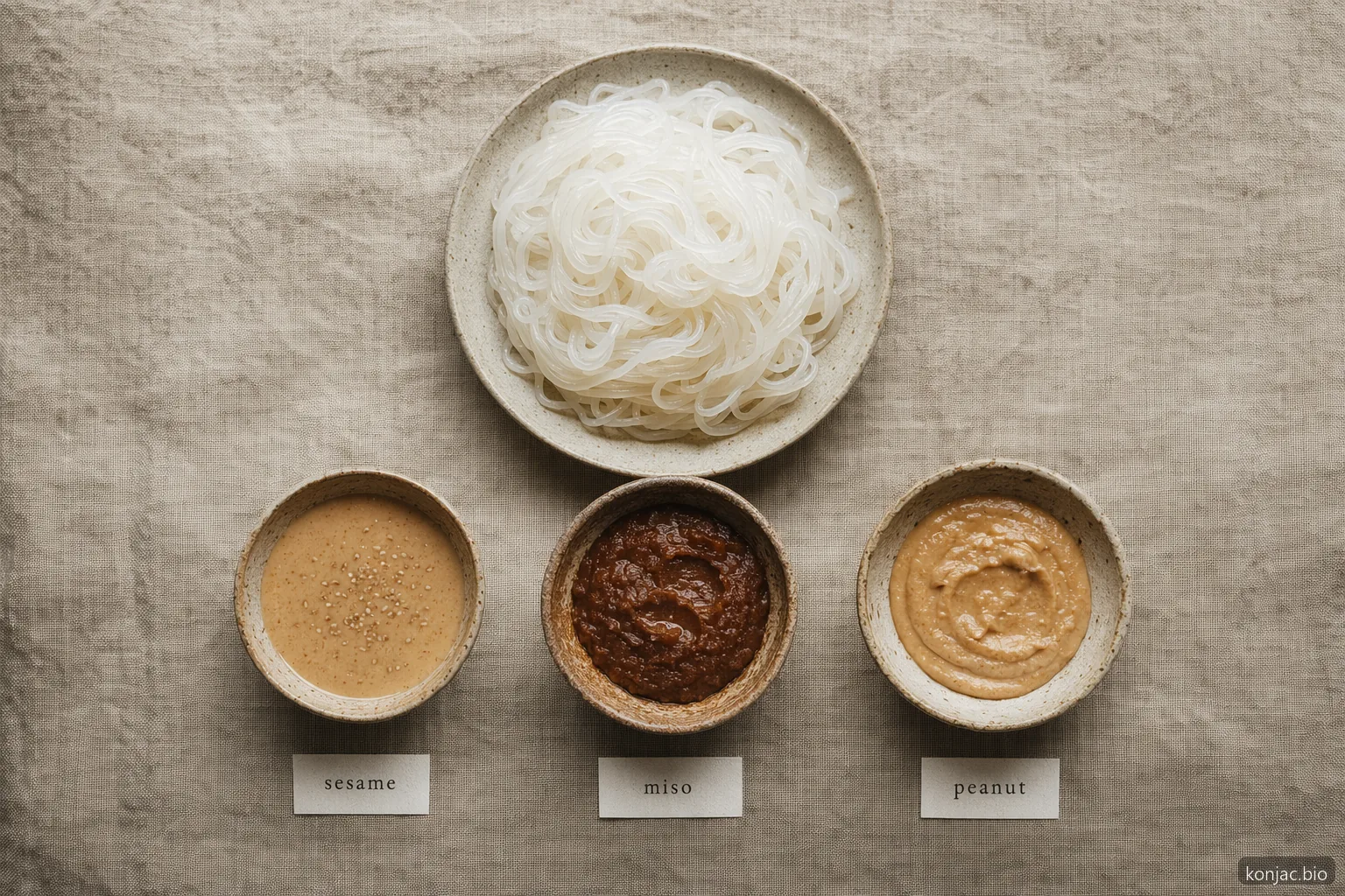 shirataki noodle recipes pair best with thick sesame, miso, or peanut sauces that prevent watery noodles