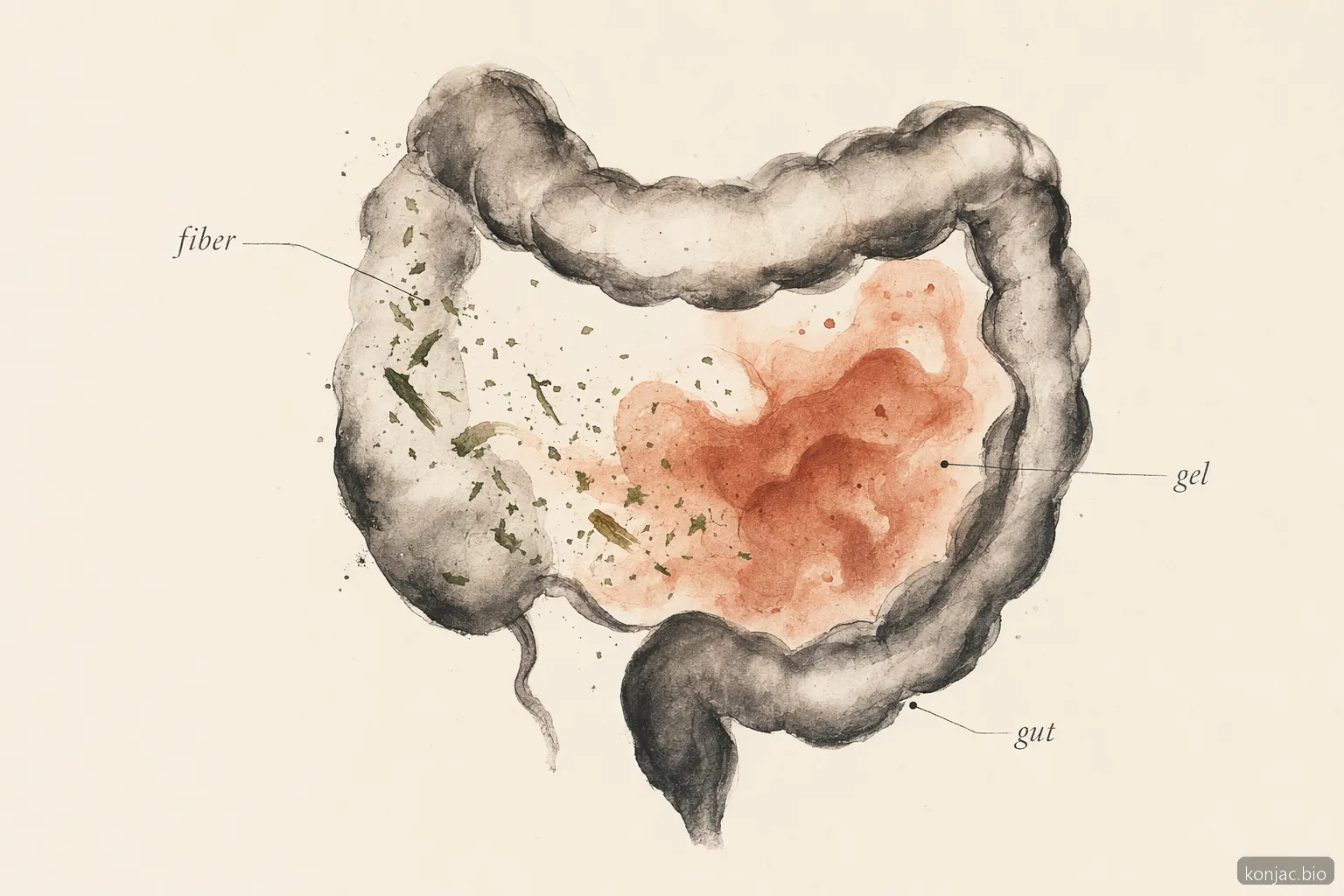 Konjac root side effects often come from glucomannan swelling into gel, causing fullness and bloating.