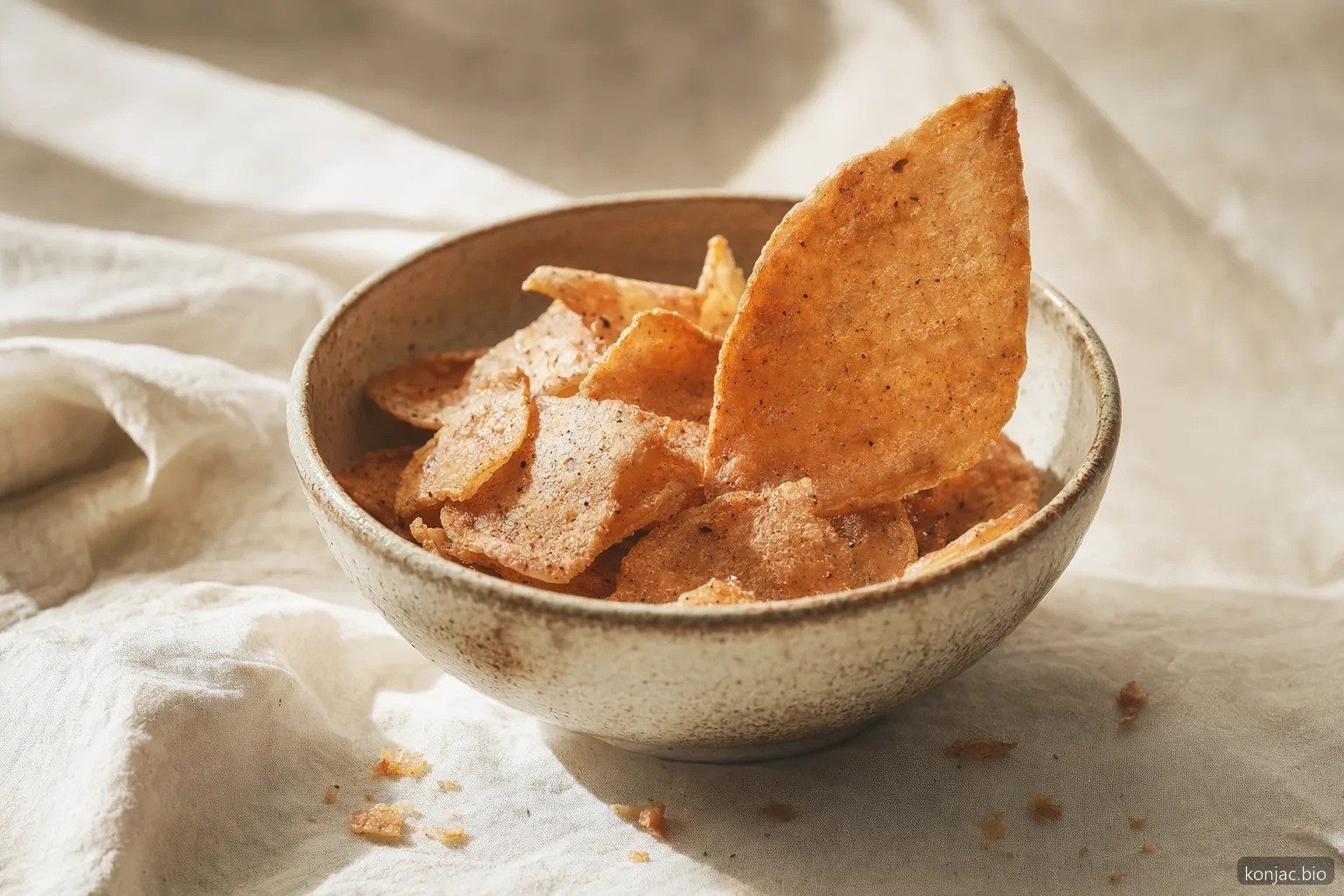 Konjac chips, dried jerky-style konjac snack