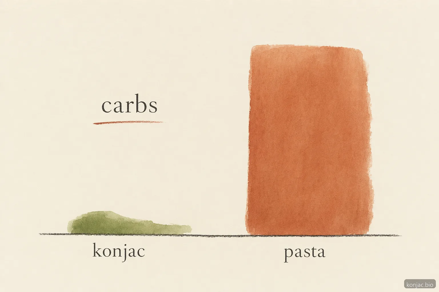 miracle noodle shirataki noodle has far less digestible carbohydrate than wheat pasta because konjac fiber is mostly water