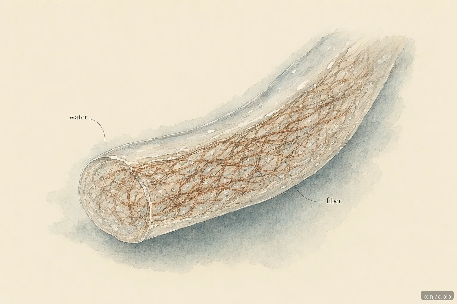 Noodles that are low carb use konjac fiber to hold water, which makes shirataki unusually light and low calorie.